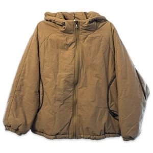 Quilt Insulated Hoodie Bomber Jacket Size M